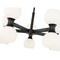 Z-Lite Artemis Chandelier, 10-Light, 25 In.W x 12.75 In.H, Matte Black/Matte Opal 494-10MB - alternate 3